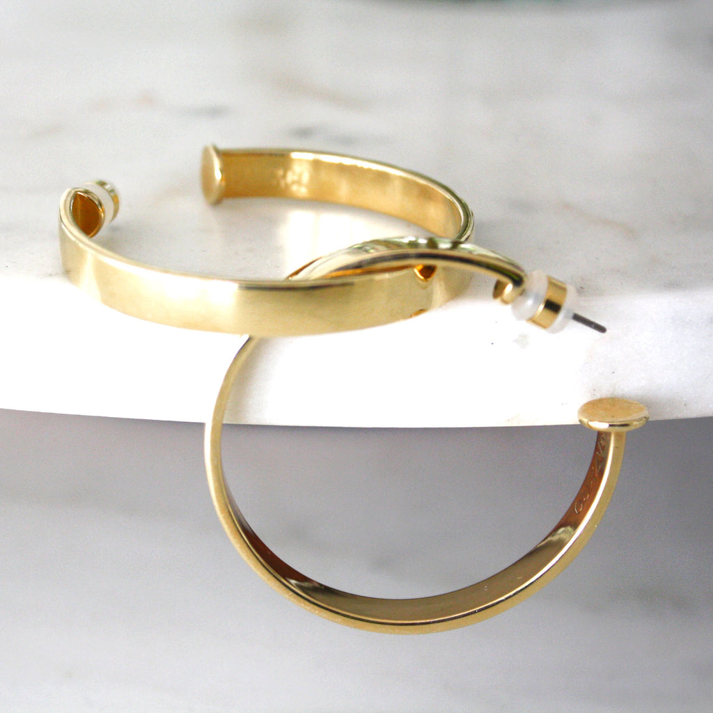 PAZ&CO Gold Hoops