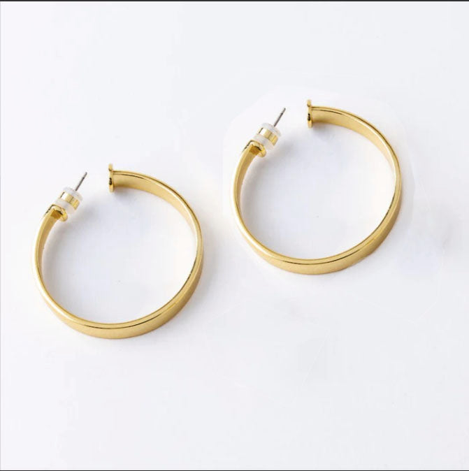 PAZ&CO gold hoops